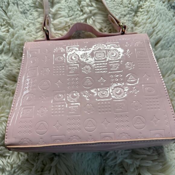 FAO Pink Patent Mini Purse – Embossed Logo Crossbody/Shoulder Bag - Picture 6 of 6